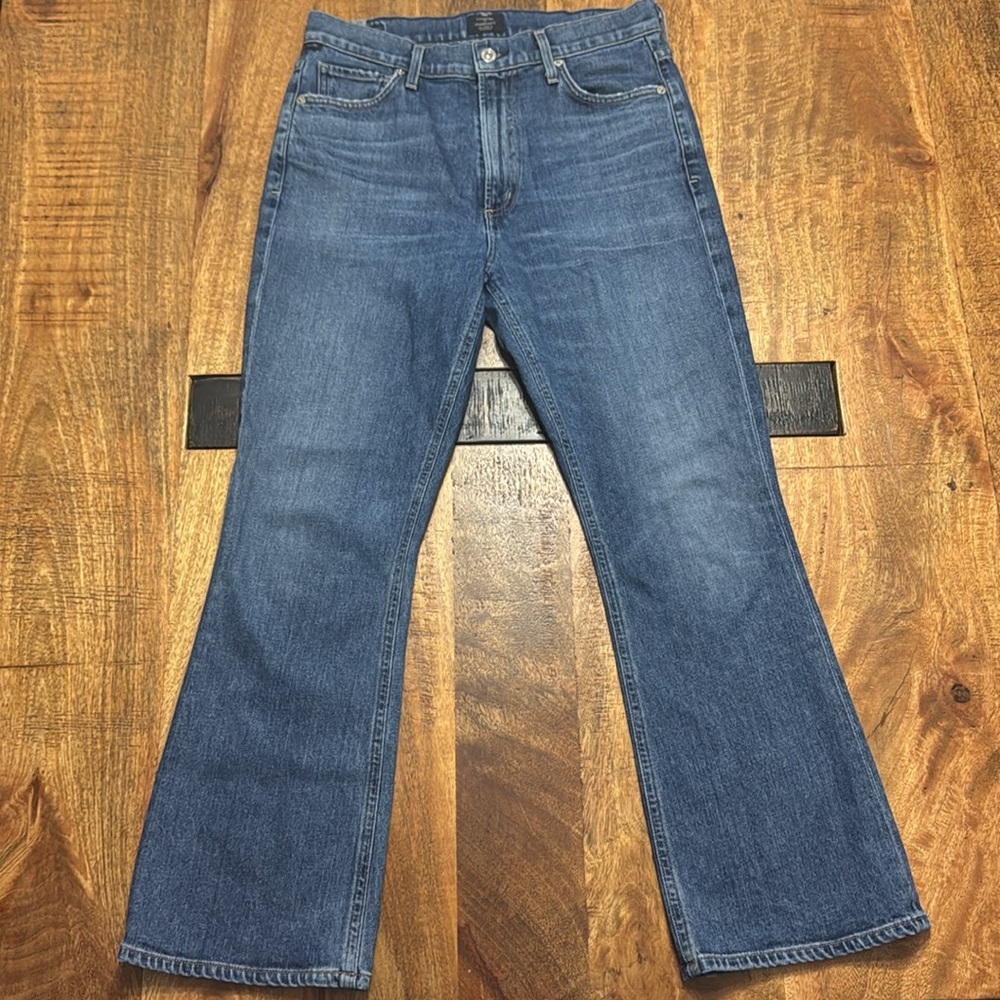 Citizens Of Humanity Dark Blue Cropped Jeans - Picture 3 of 7